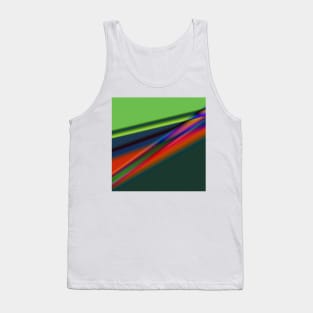 blue green red yellow texture art Tank Top